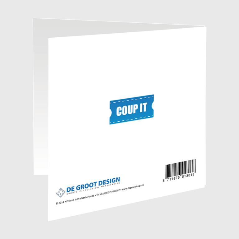 Coup It logo wishing card